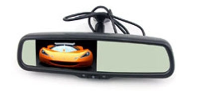 4.3 inch car rearview anti-glare mirror monitor with Form-fitting stents   XY-2501