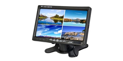 7 inch car quad 4 split LCD  monitor  XY-2073Q